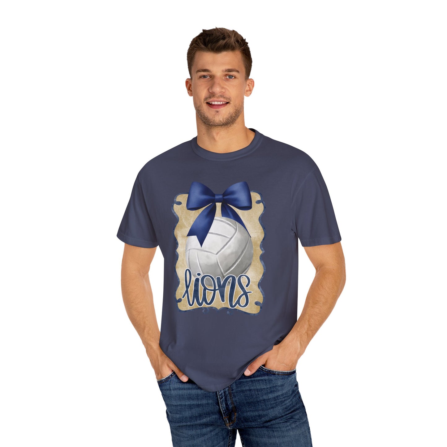Adult Foley Lions Volleyball Tee - Comfort Colors