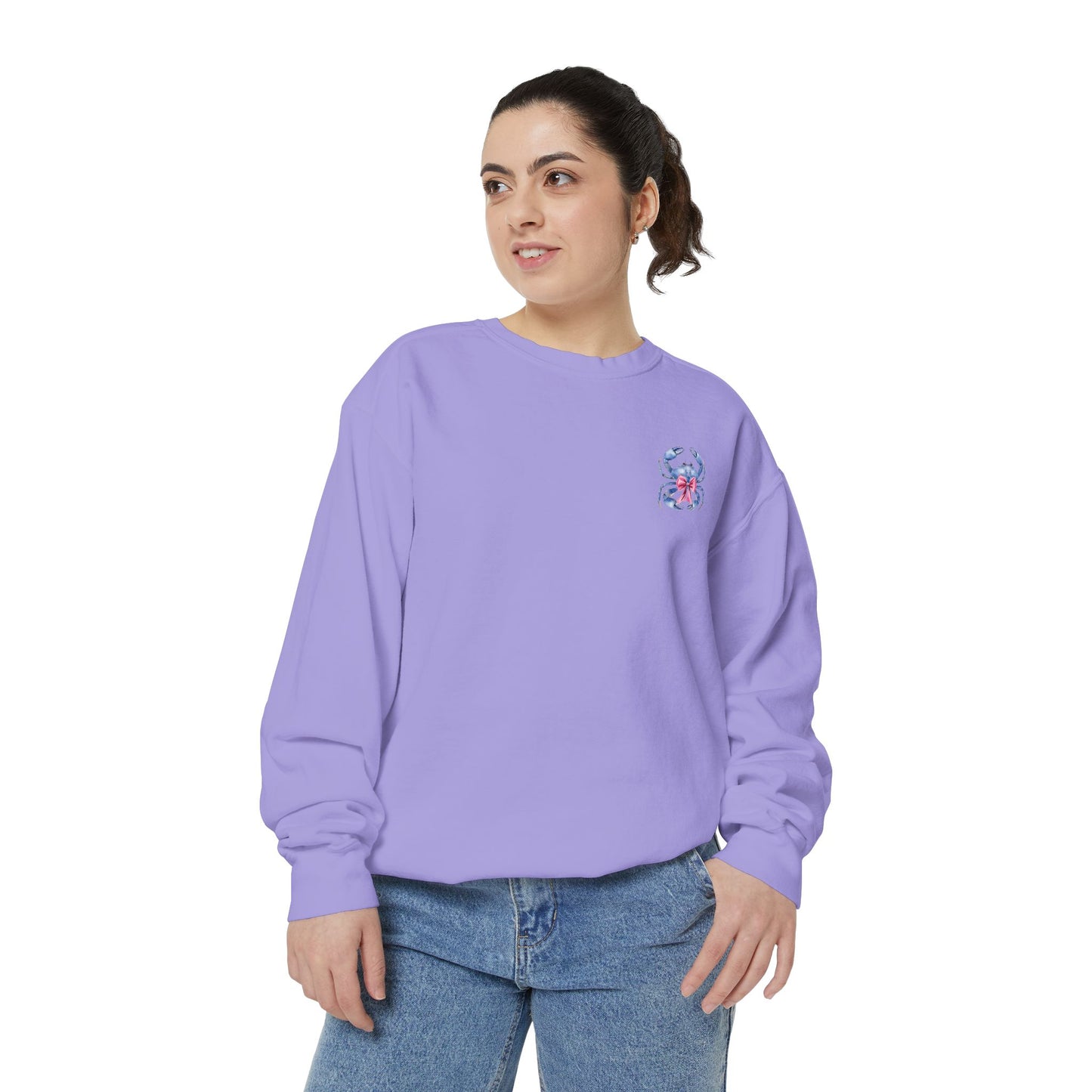 Adult Ono Island Preppy Crab Sweatshirt - Comfort Colors