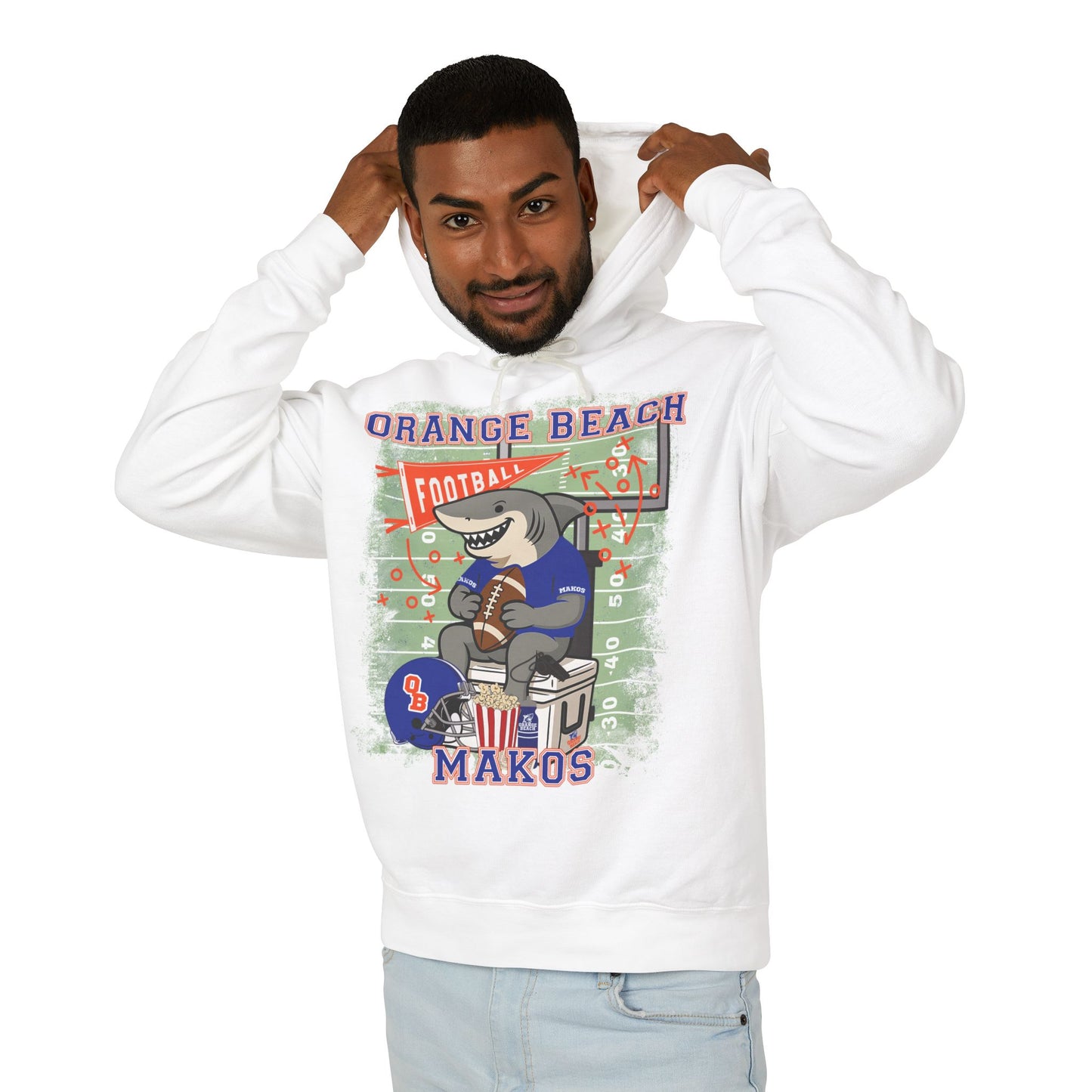 Adult Makos Tailgate Time Hoodie - Comfort Colors