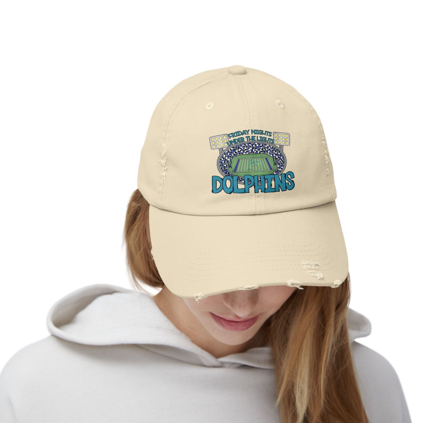 Dolphins Friday Night Lights Unisex Distressed Cap