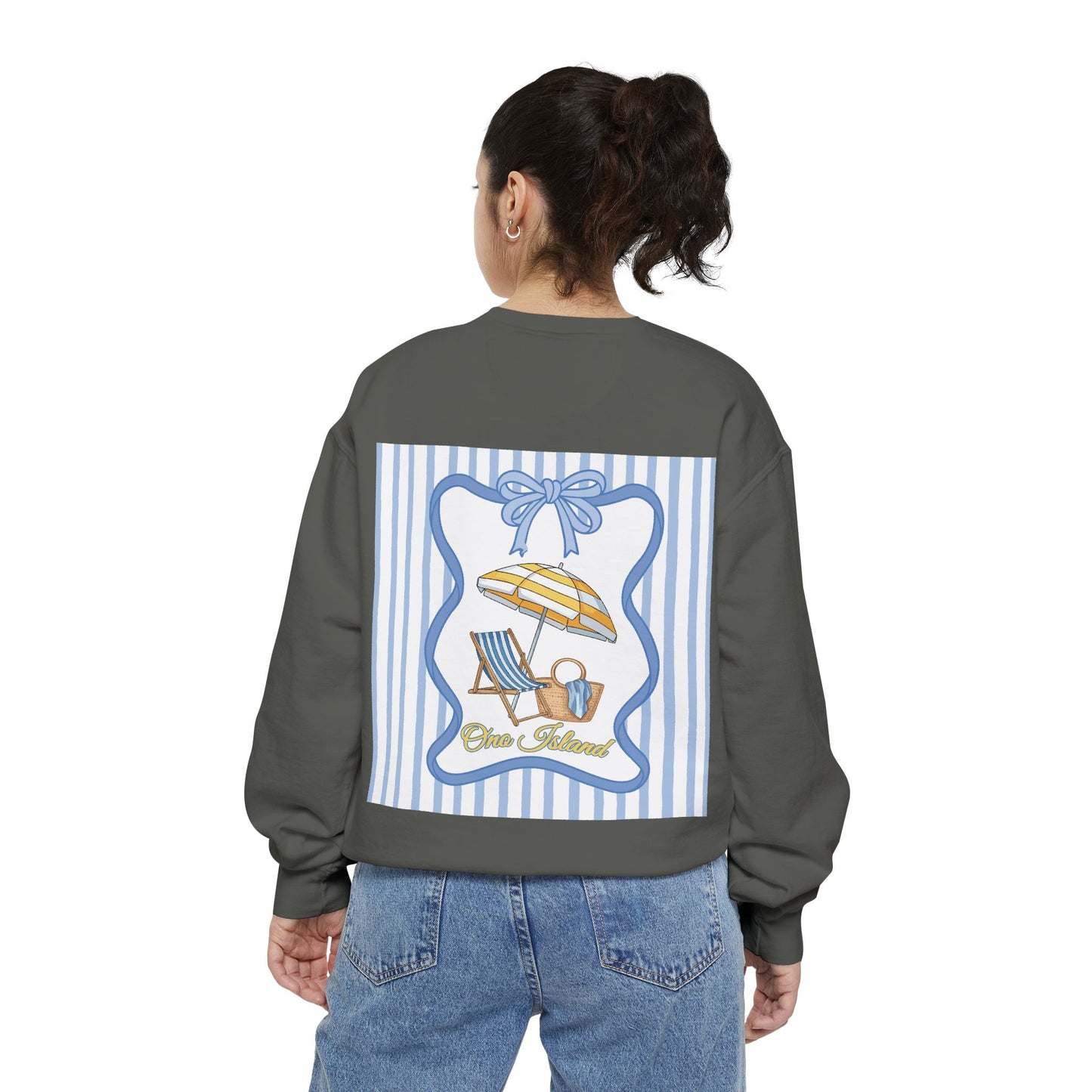Adult Coquette Beachy Ono Island Sweatshirt - Comfort Colors