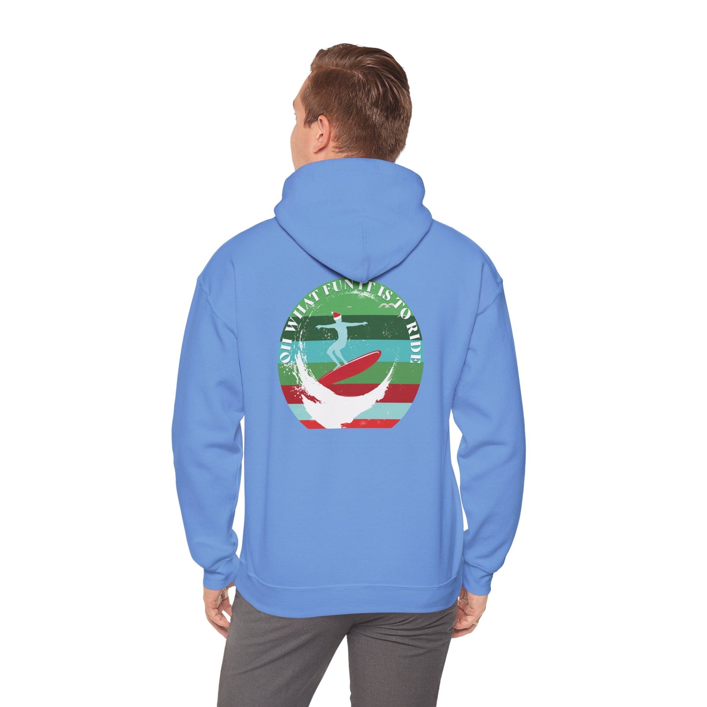 Adult Christmas Surf Hoodie - Gildan