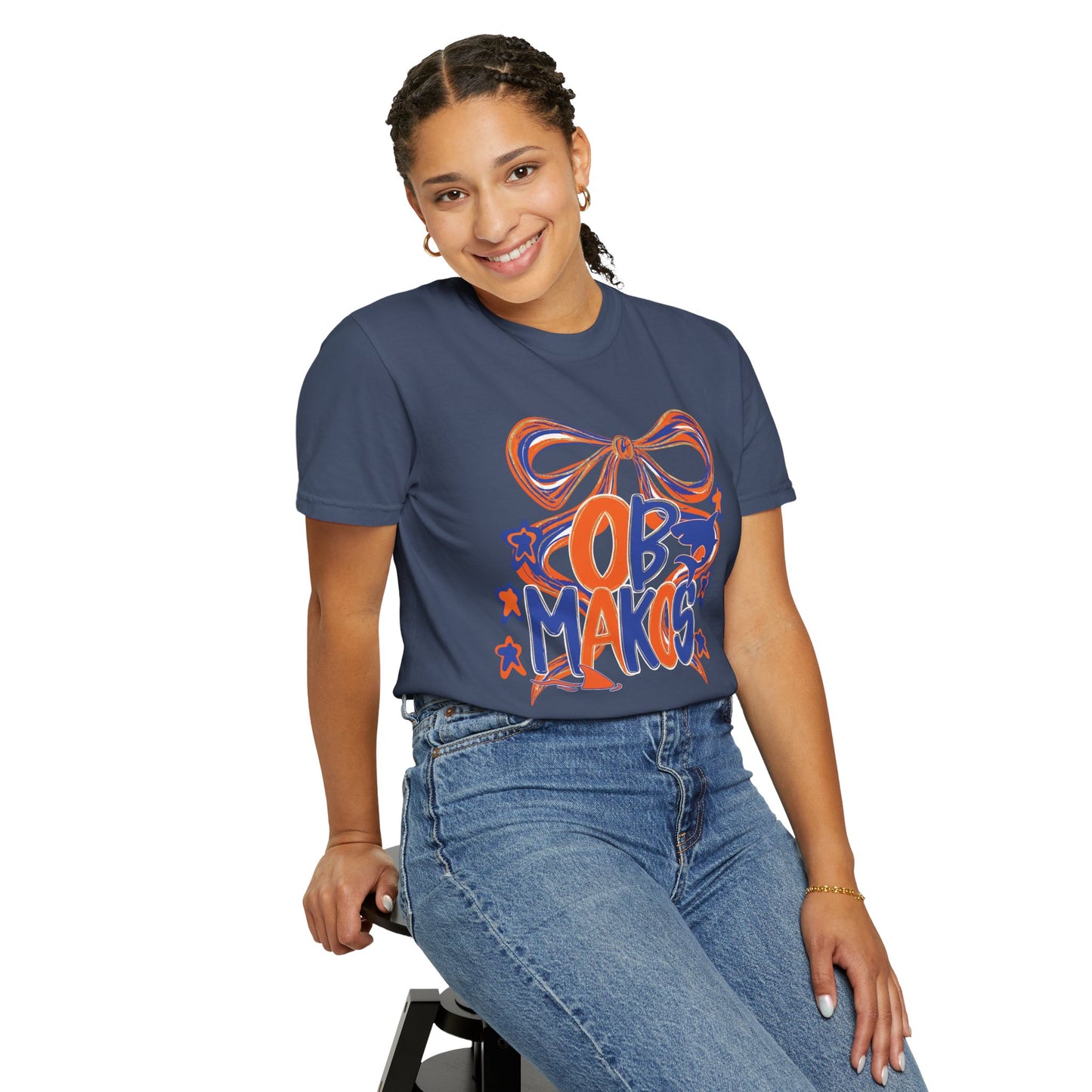 Adult OB Makos Bow Tee - Comfort Colors