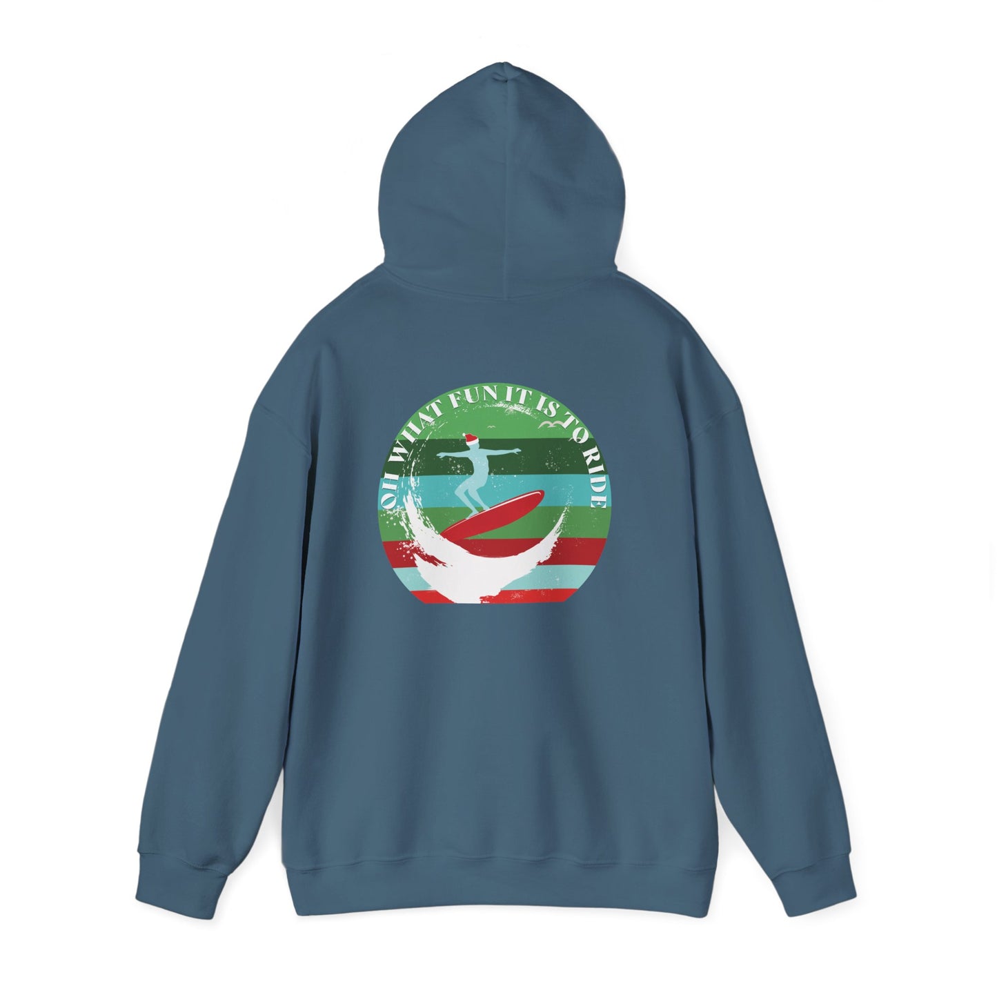 Adult Christmas Surf Hoodie - Gildan