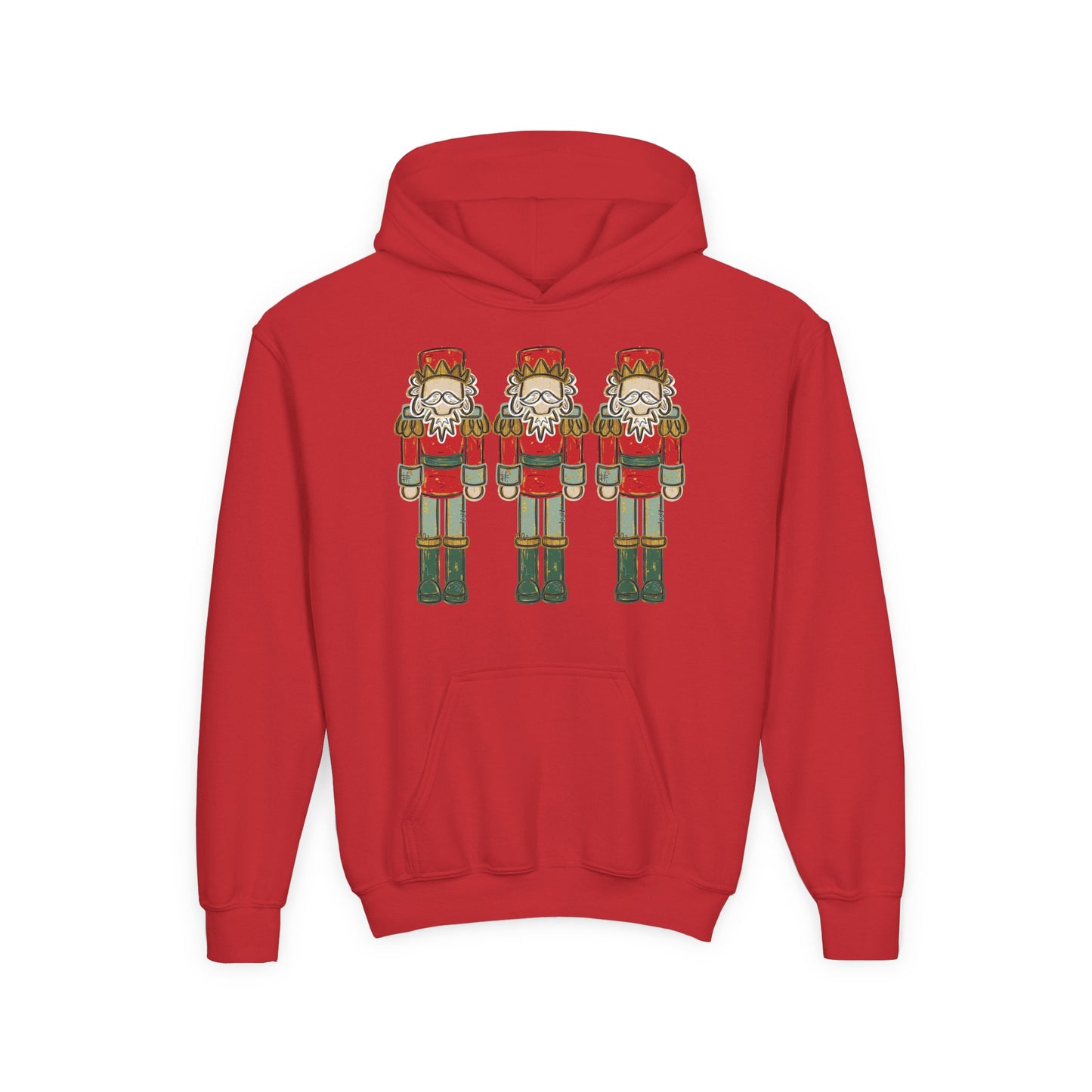 Red/Green Nutcracker Hoodie - Gildan