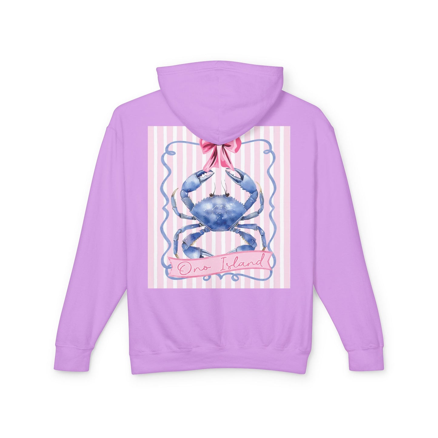 Adult Ono Island Preppy Crab Hoodie Comfort Colors