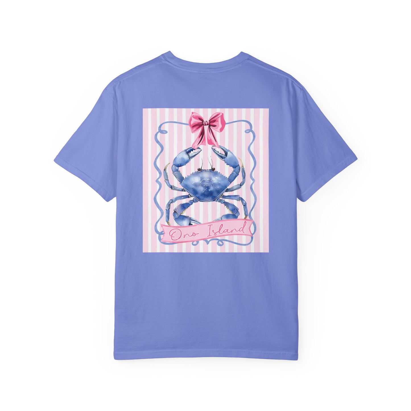 Adult Ono Island Preppy Crab Tee - Comfort Colors