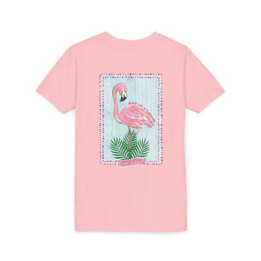 Beach Life is Flamazing Flamingo Tee - Bella Canvas