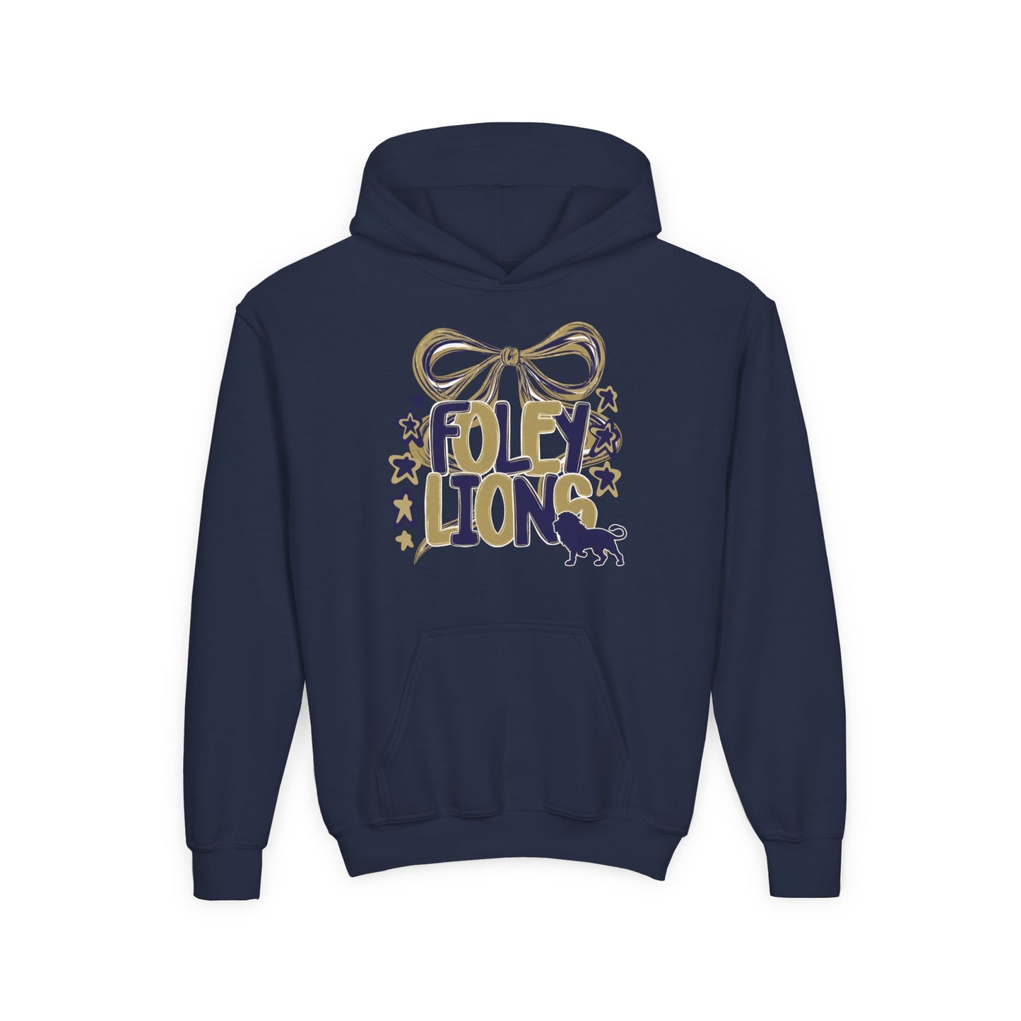 Foley Lions Bow Hoodie - Gildan