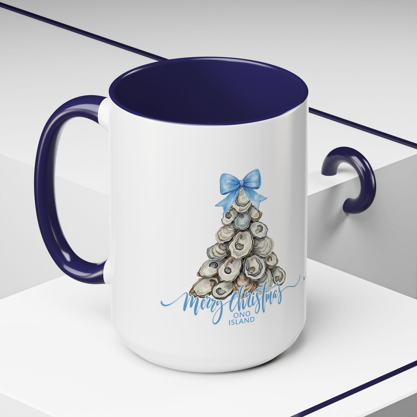 Ono Island Christmas Oyster Tree Mug