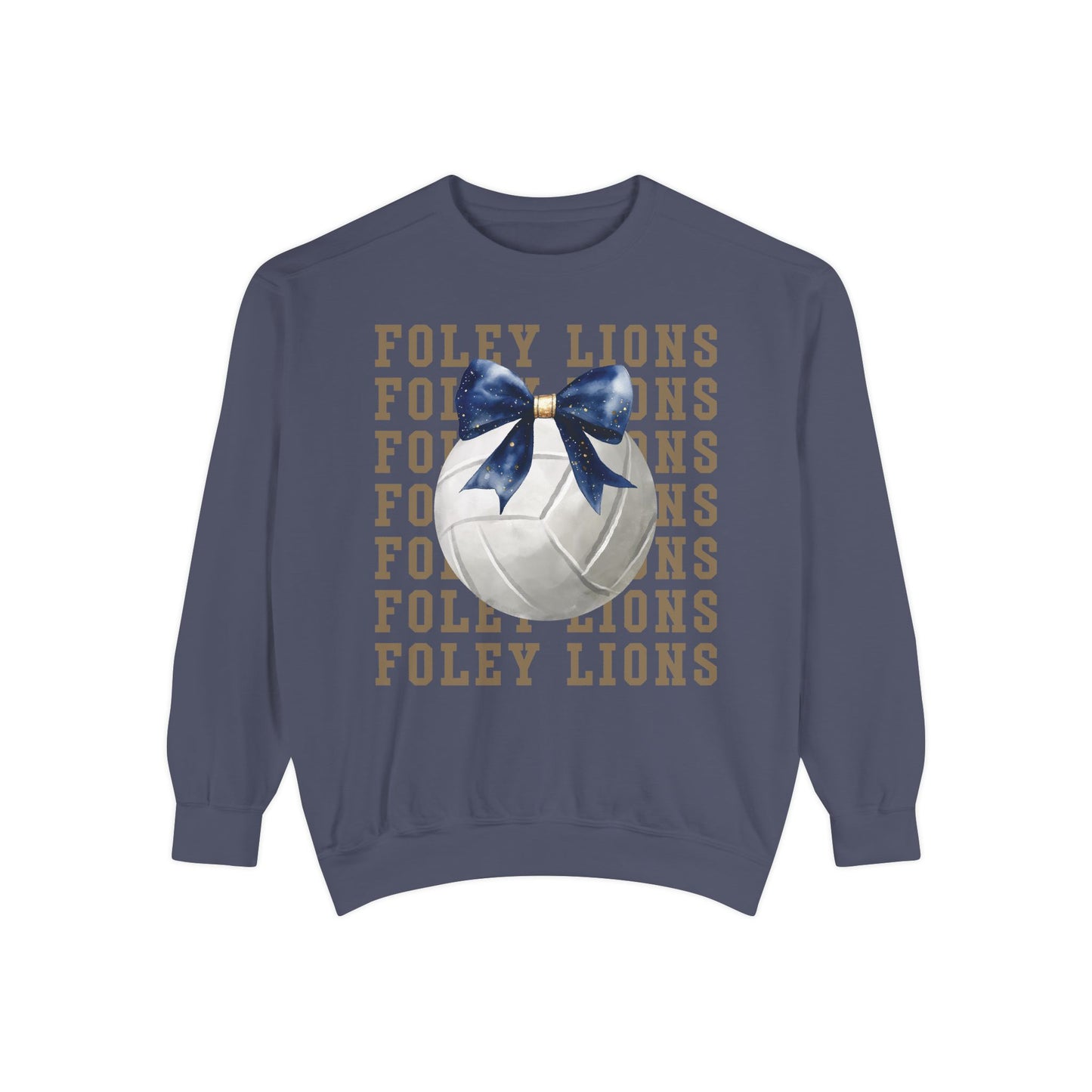 Foley Lions Volleyball Coquette Sweatshirt - Comfort Colors