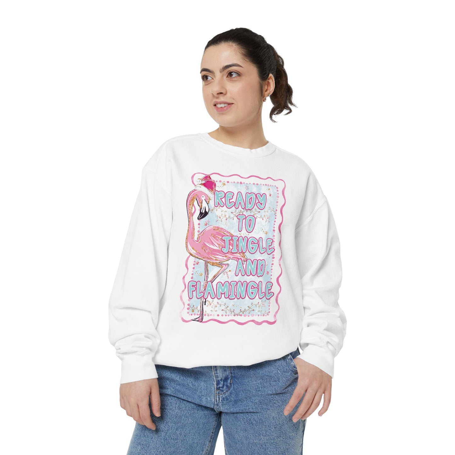 Flamingo Jingle & Flamingle Christmas Sweatshirt
