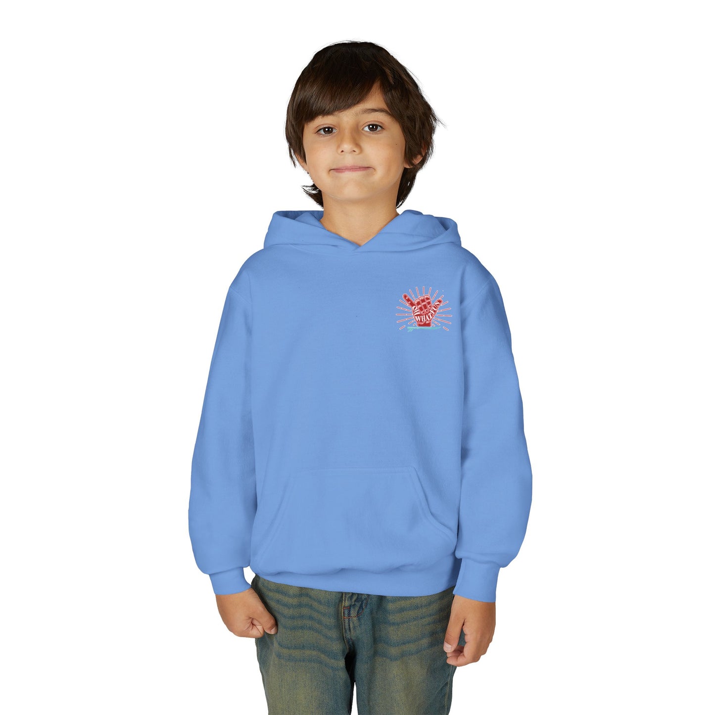 Youth Surfing Christmas Hoodie - Gildan