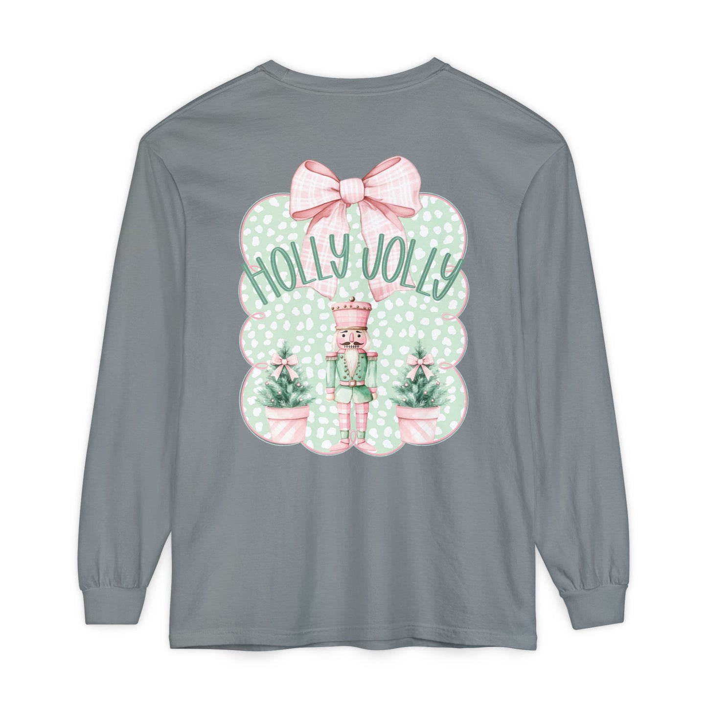 Holly Jolly Long Sleeve Tee - Comfort Colors