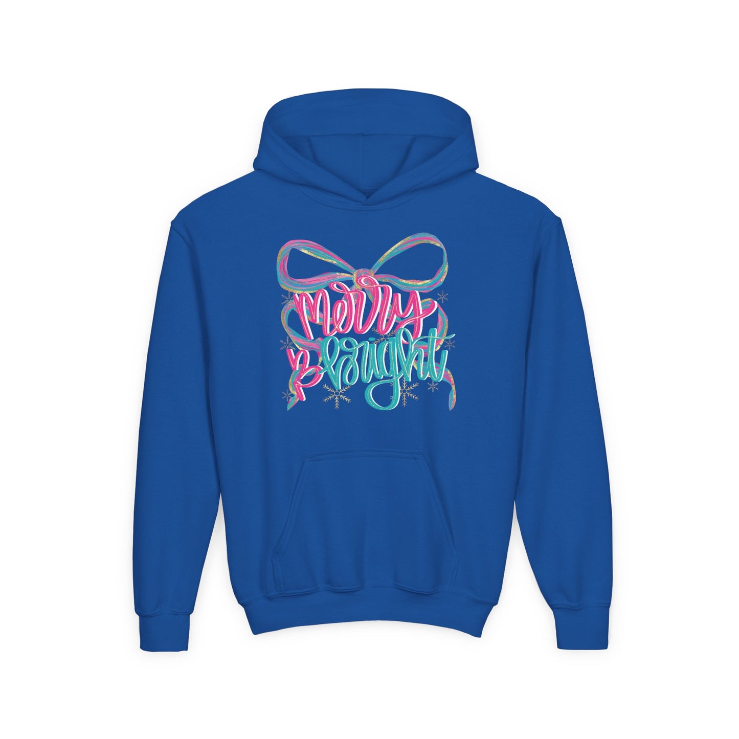 Merry and Bright Hoodie - Gildan