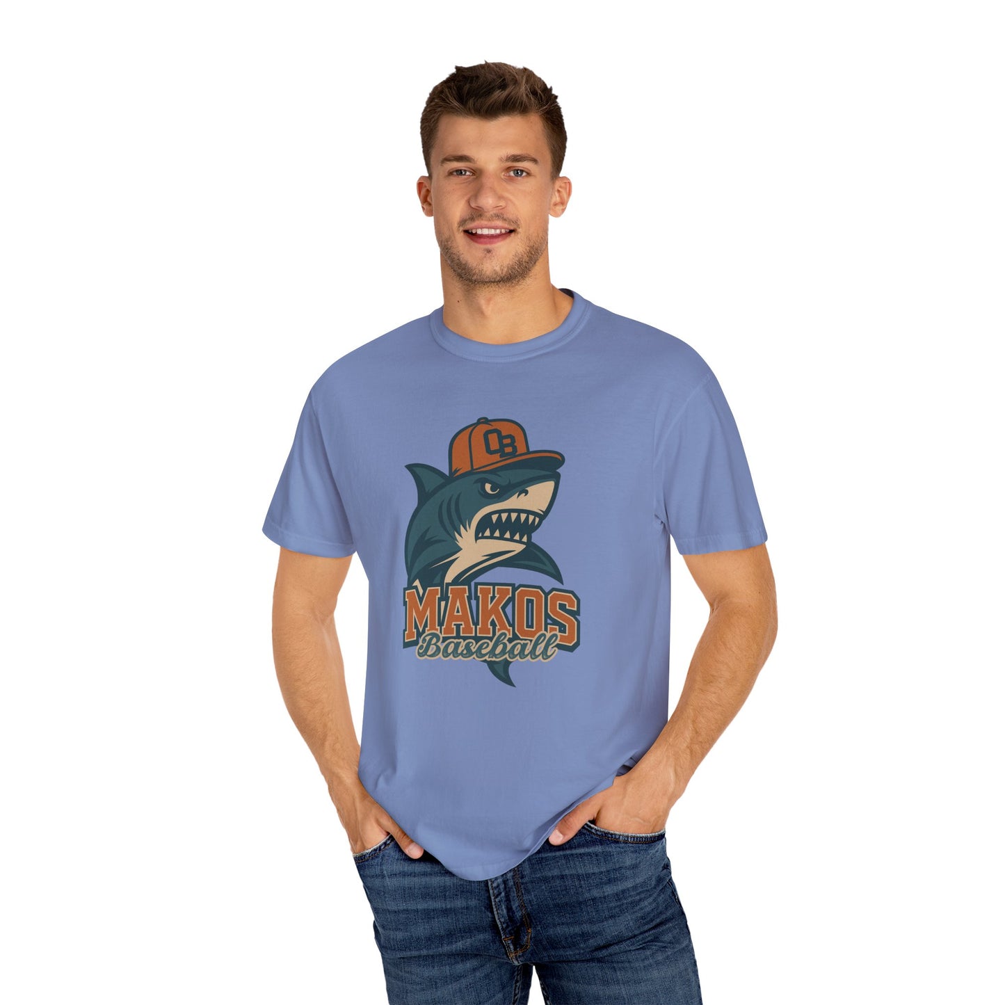Adult Makos Baseball T-shirt - Comfort Colors