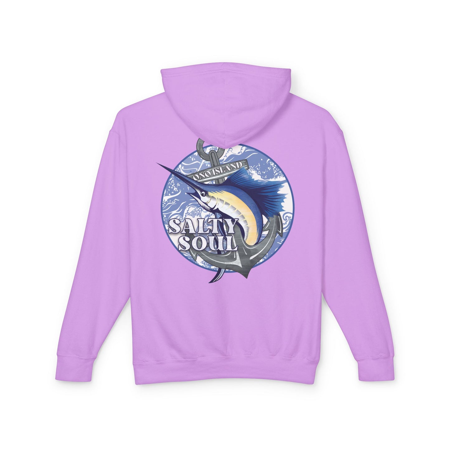 Adult Ono Island Salty Soul Pastels Hooded Sweatshirt - Comfort Colors