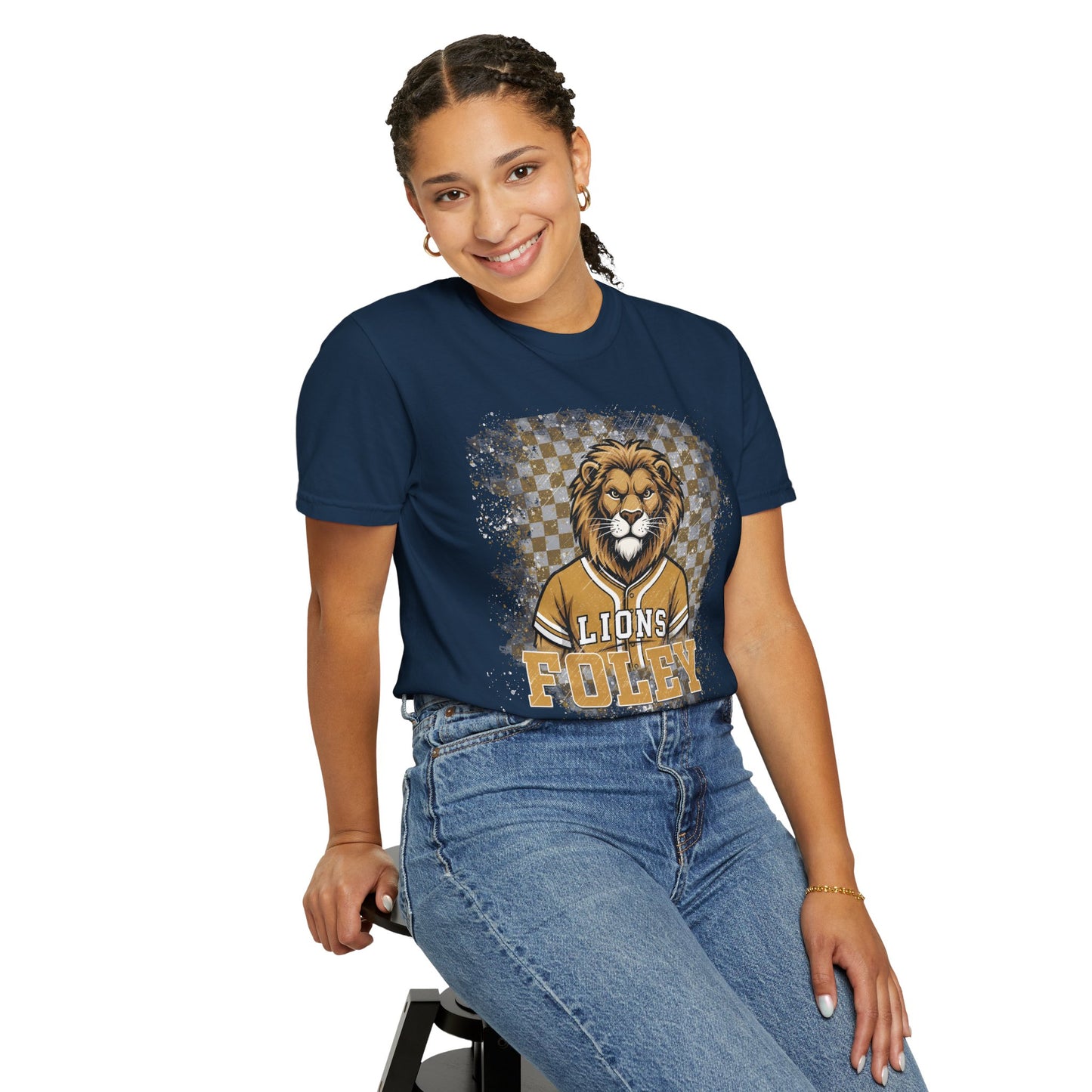 Foley Lions Grunge T-shirt - Comfort Colors