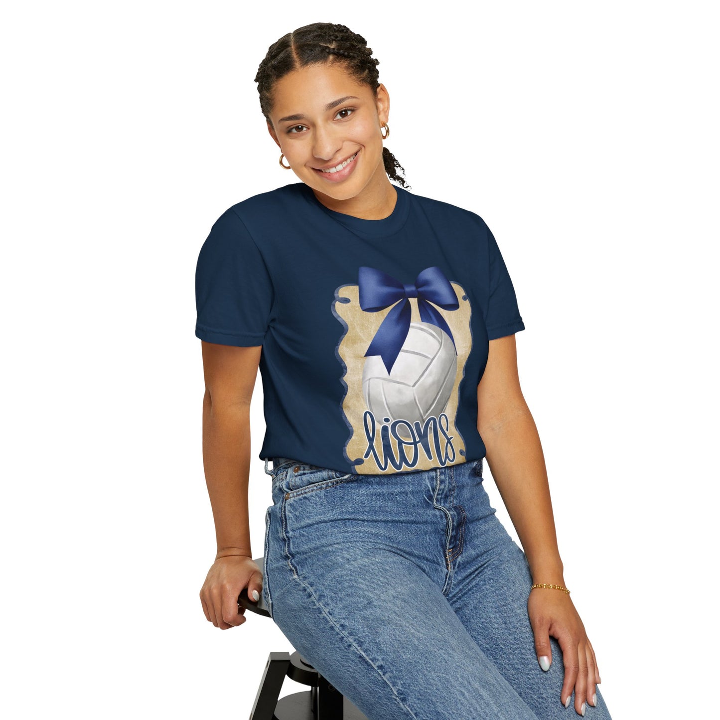 Adult Foley Lions Volleyball Tee - Comfort Colors
