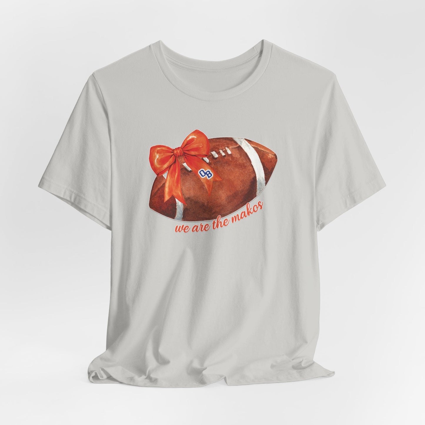 Adult Coquette Makos Football TShirt - Bella canvas