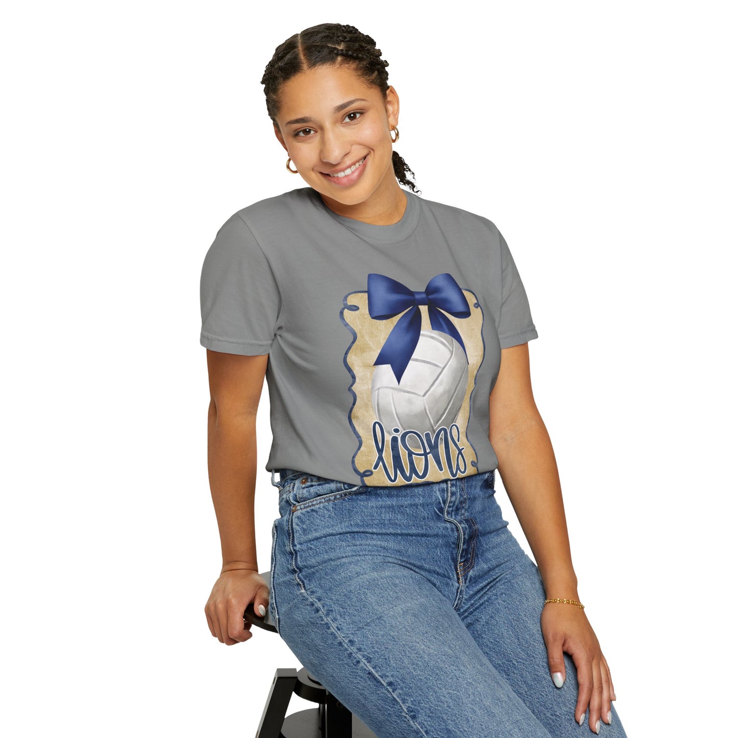 Adult Foley Lions Volleyball Tee - Comfort Colors