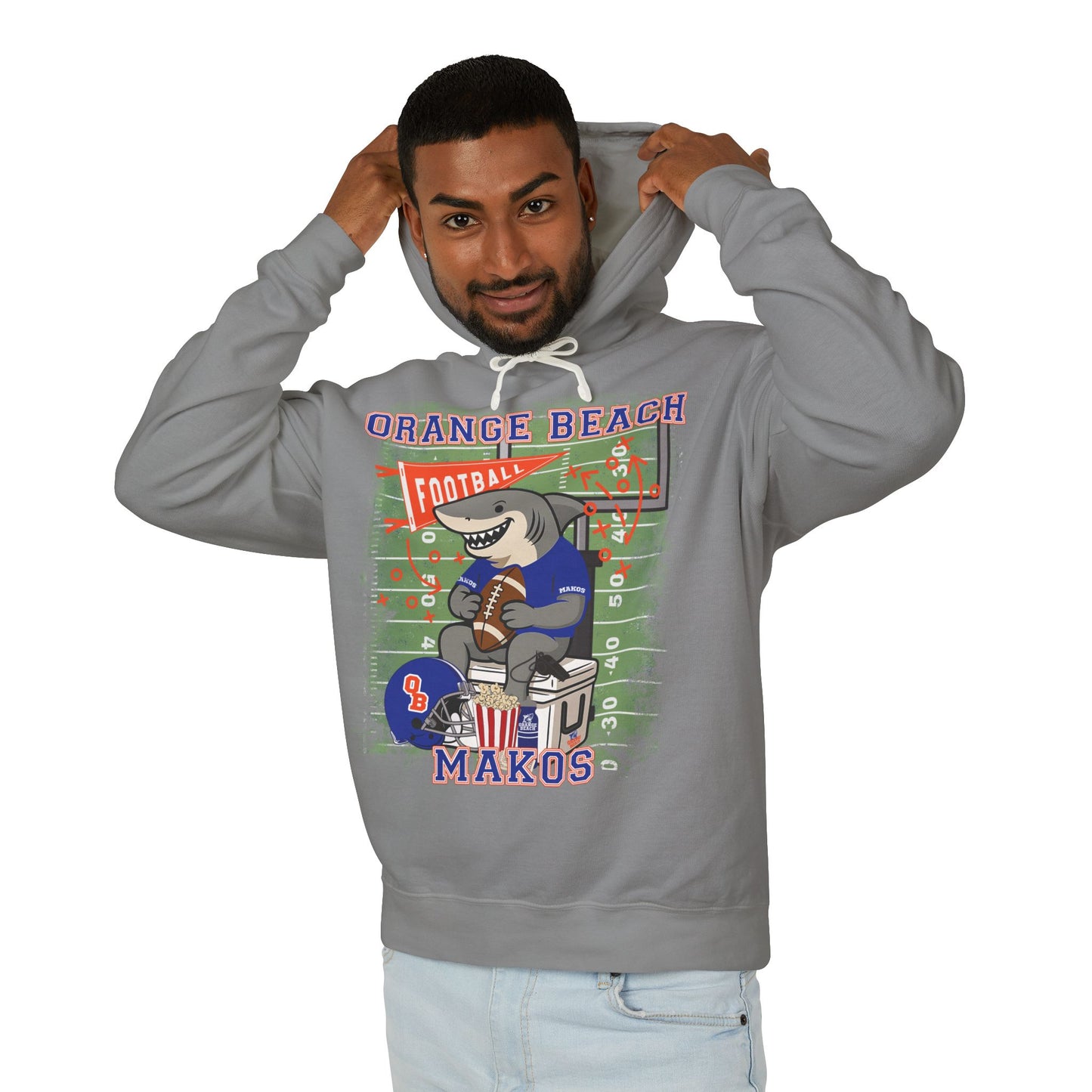 Adult Makos Tailgate Time Hoodie - Comfort Colors