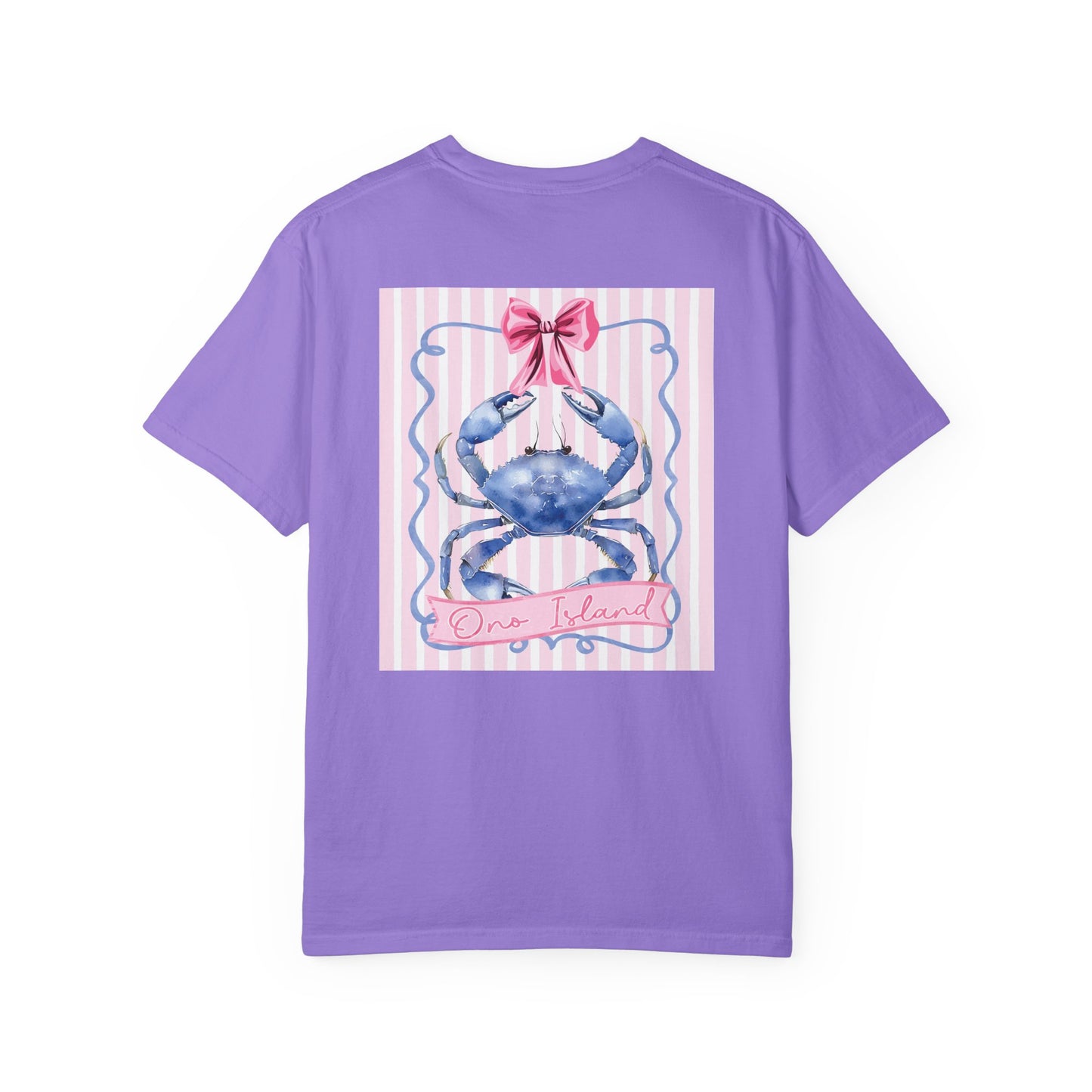 Adult Ono Island Preppy Crab Tee - Comfort Colors