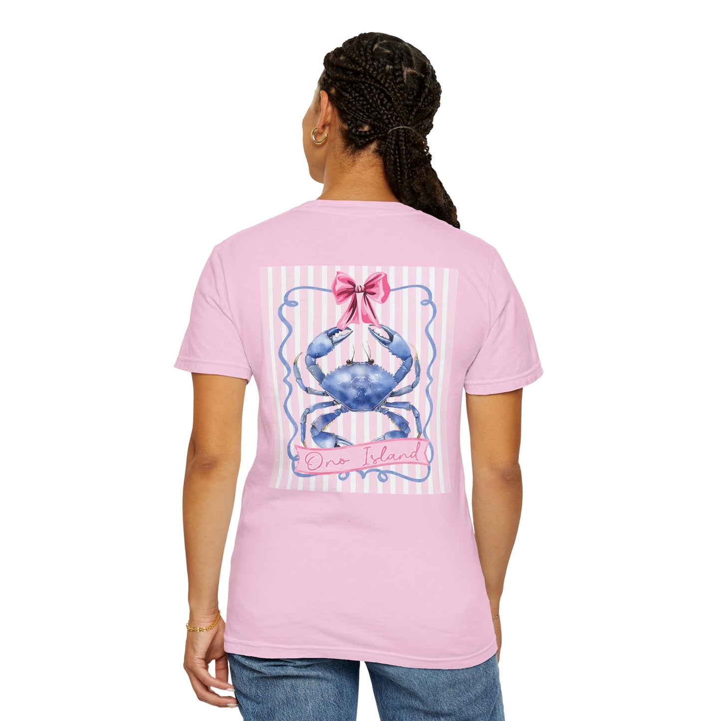 Adult Ono Island Preppy Crab Tee - Comfort Colors