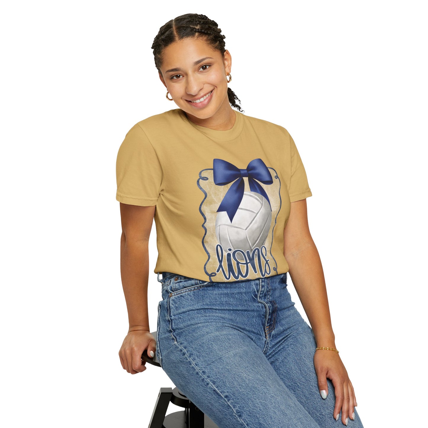Adult Foley Lions Volleyball Tee - Comfort Colors