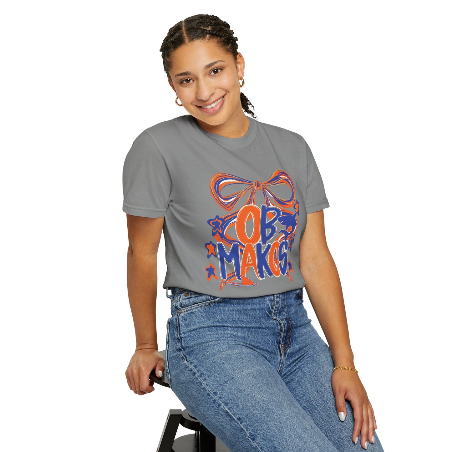 Adult OB Makos Bow Tee - Comfort Colors
