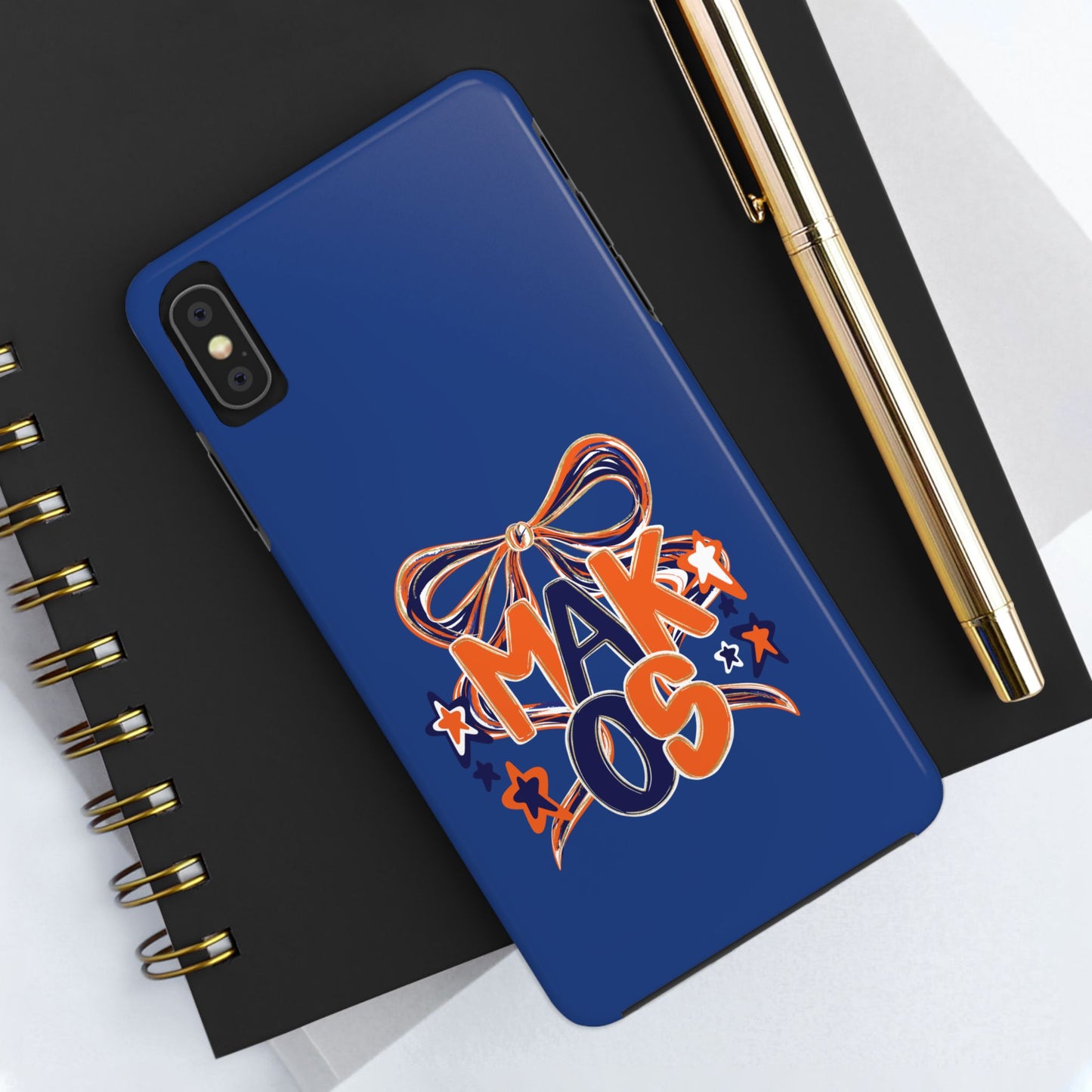 Makos Twirly Ribbon Iphone & Samsung Tough Phone Cases