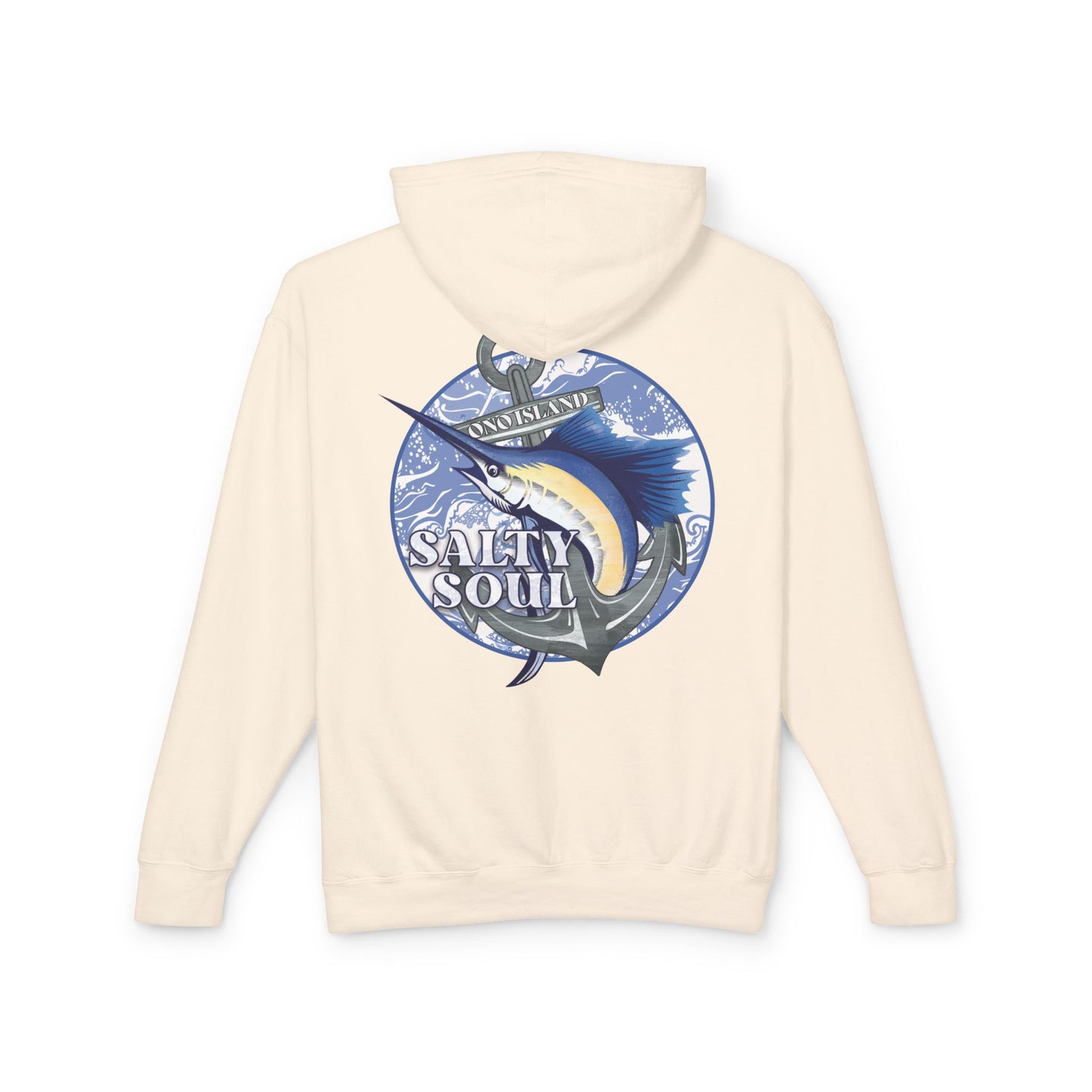 Adult Ono Island Salty Soul Pastels Hooded Sweatshirt - Comfort Colors