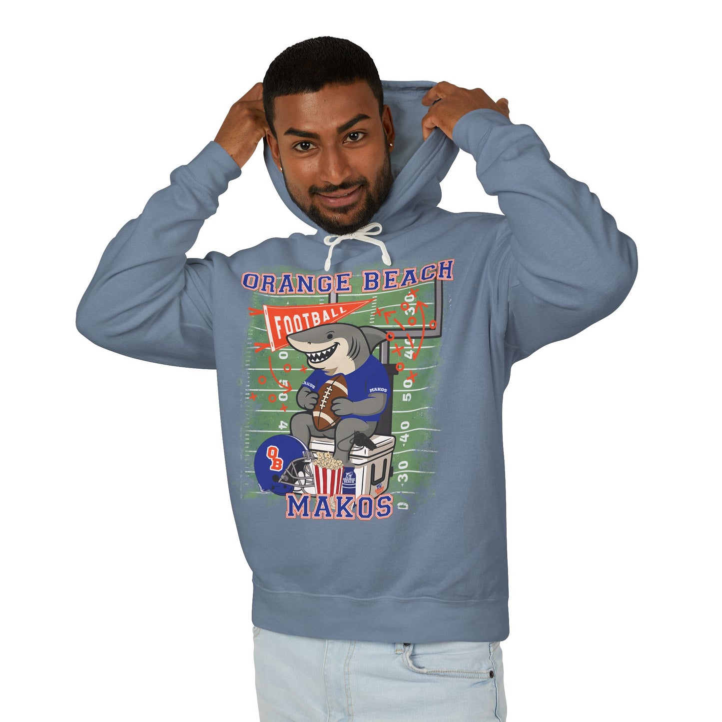 Adult Makos Tailgate Time Hoodie - Comfort Colors