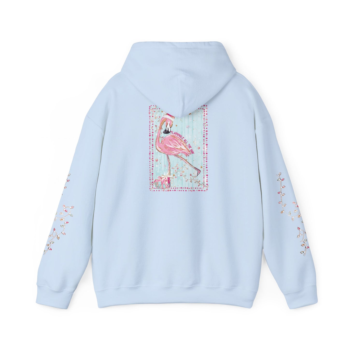 Flamingo Flamingle All The Way Hoodie - Gildan