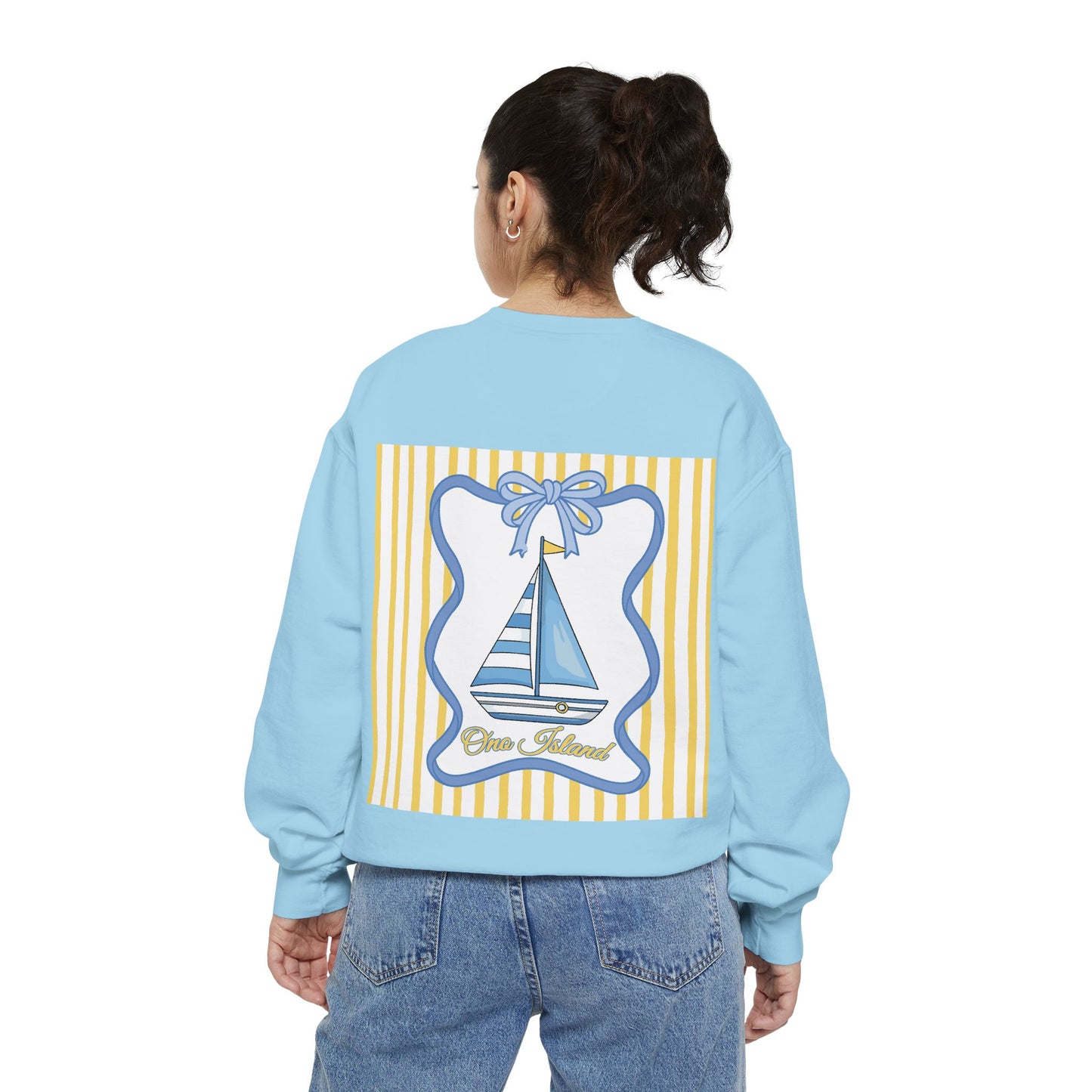 Adult Coquette Sailboat Sweatshirt - Comfort Colors