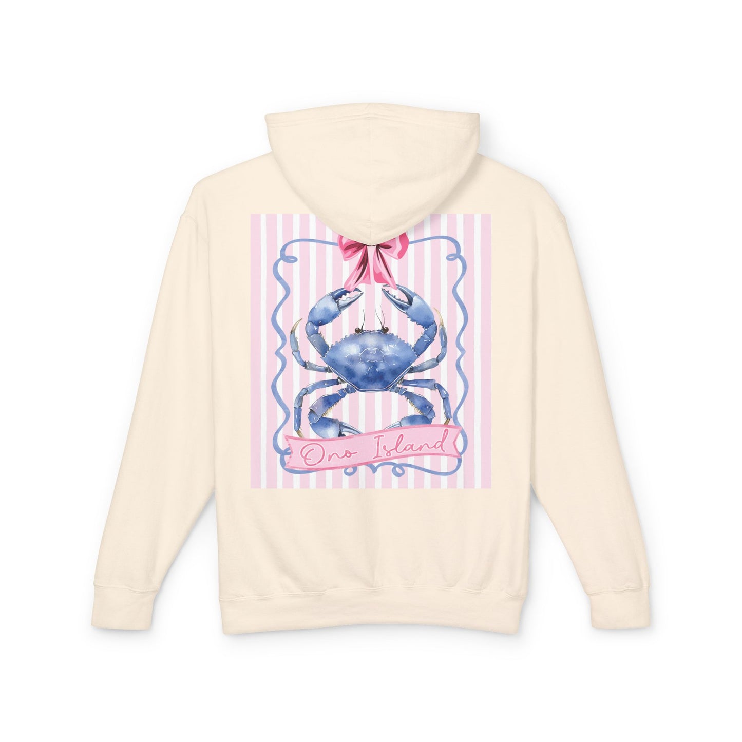 Adult Ono Island Preppy Crab Hoodie Comfort Colors