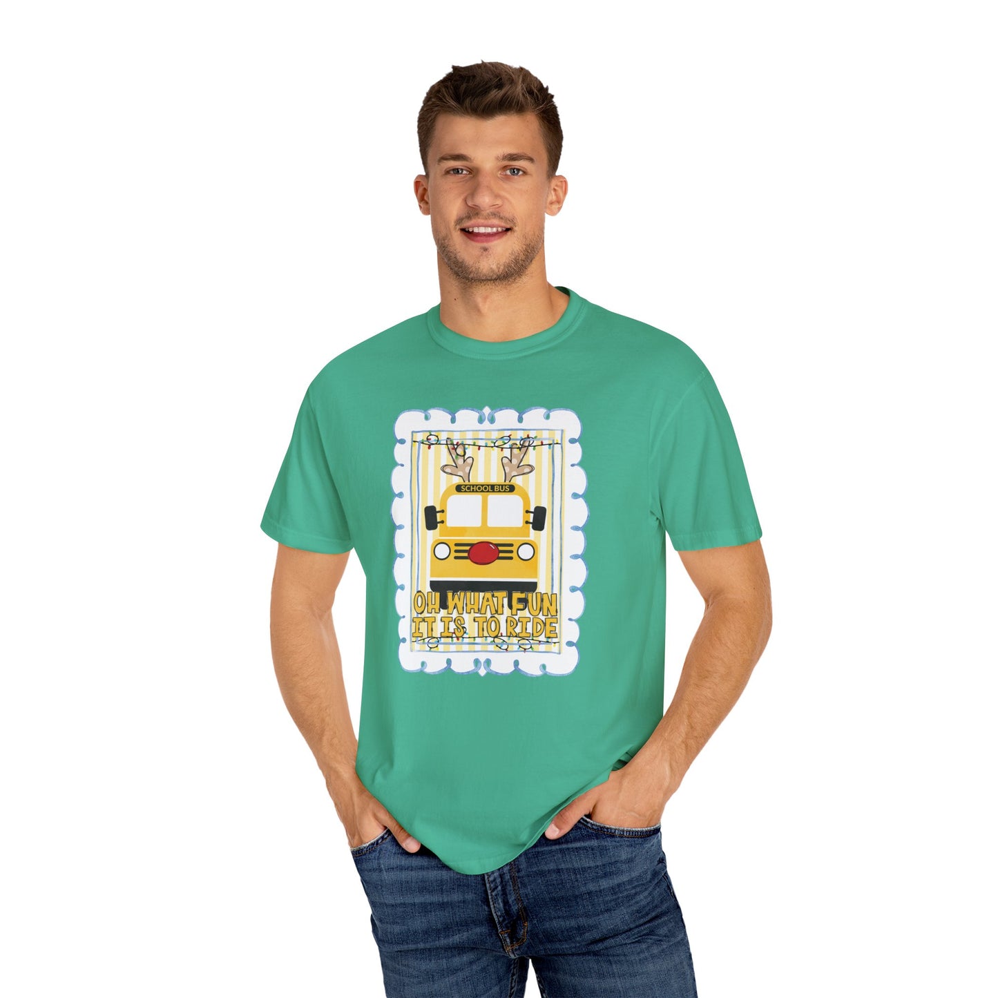 Christmas Bus Driver Tee - Comfort Colors