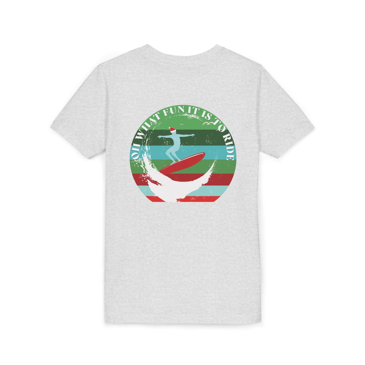Youth Surfing Christmas Tee - Gildan