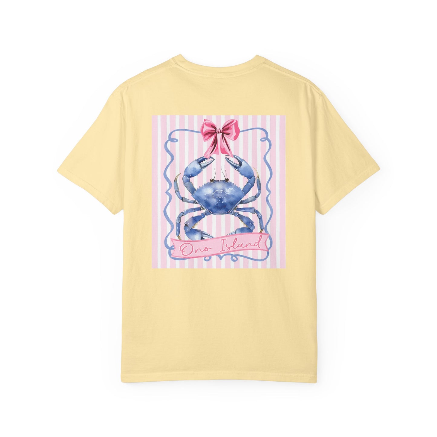 Adult Ono Island Preppy Crab Tee - Comfort Colors