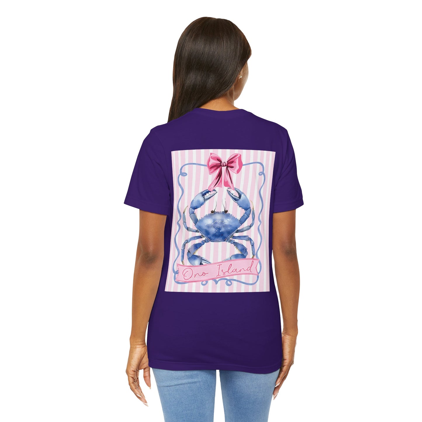 Adult Ono Island Preppy Crab T-Shirt - Bella Canvas