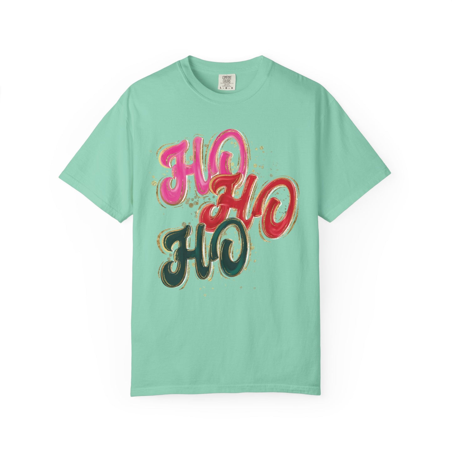 Ho Ho Ho Christmas Tee- Comfort Colors
