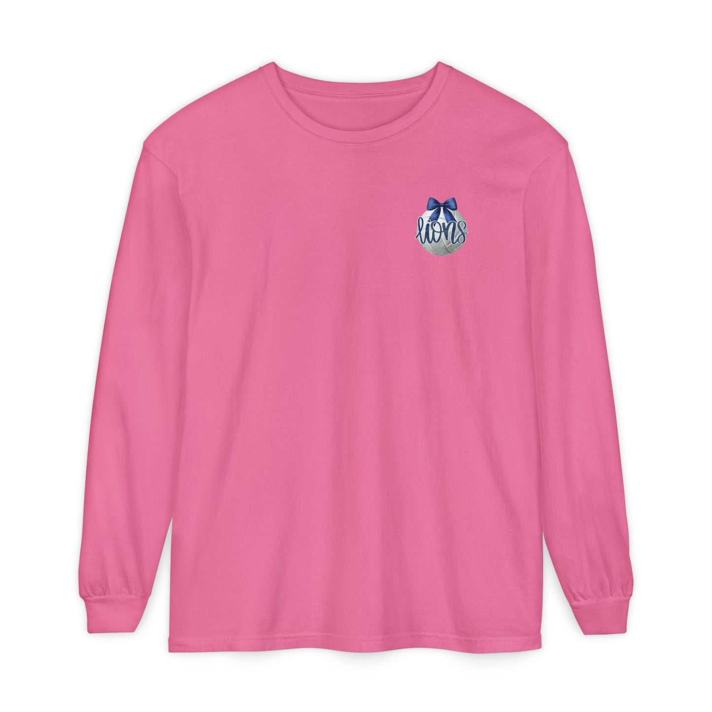 Foley Lions Volleyball Mom Long Sleeve T-Shirt- Comfort Colors