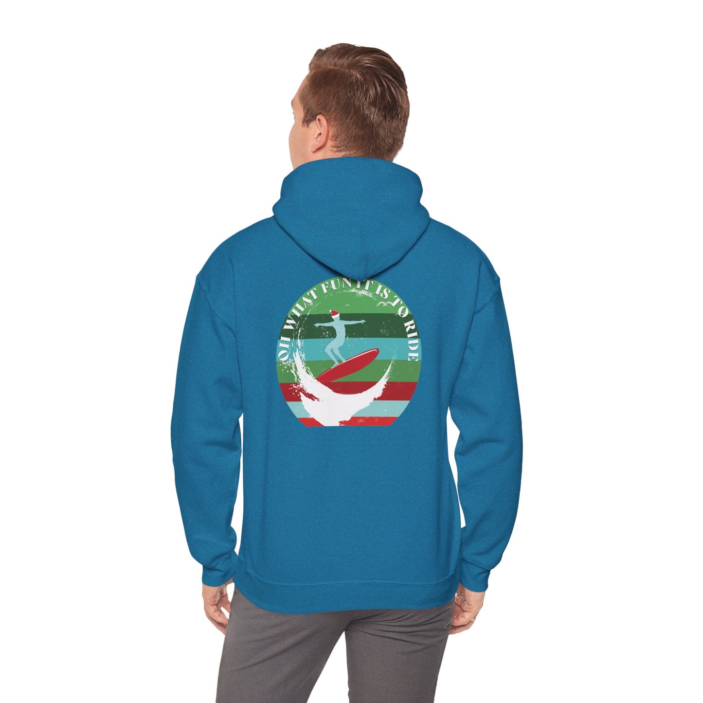 Adult Christmas Surf Hoodie - Gildan