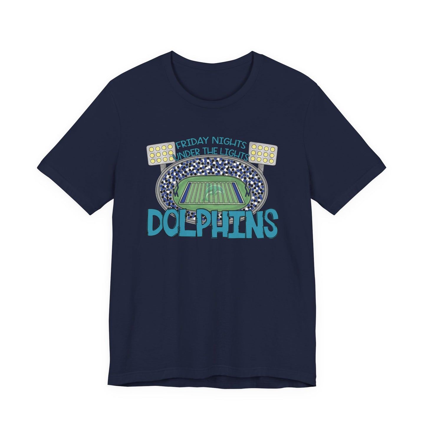 Adult Dolphins Friday Nights Under the Lights Tee