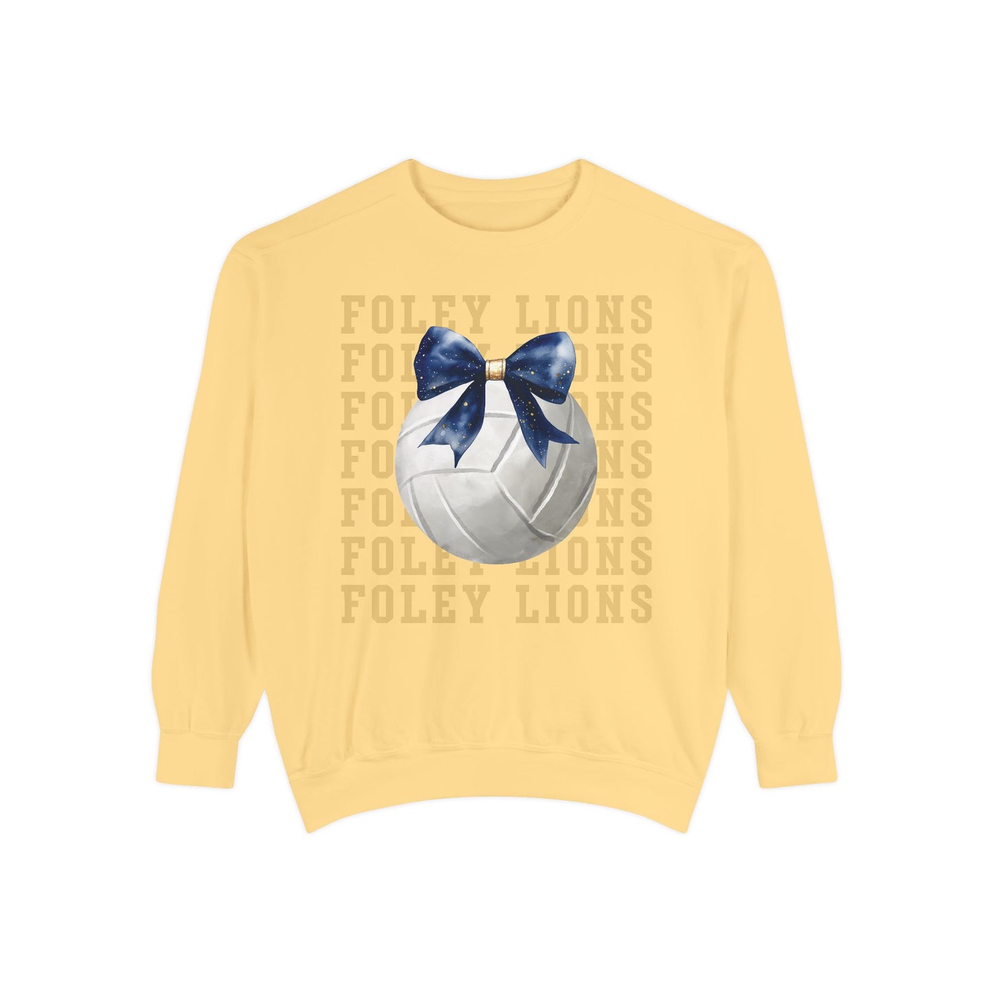 Foley Lions Volleyball Coquette Sweatshirt - Comfort Colors