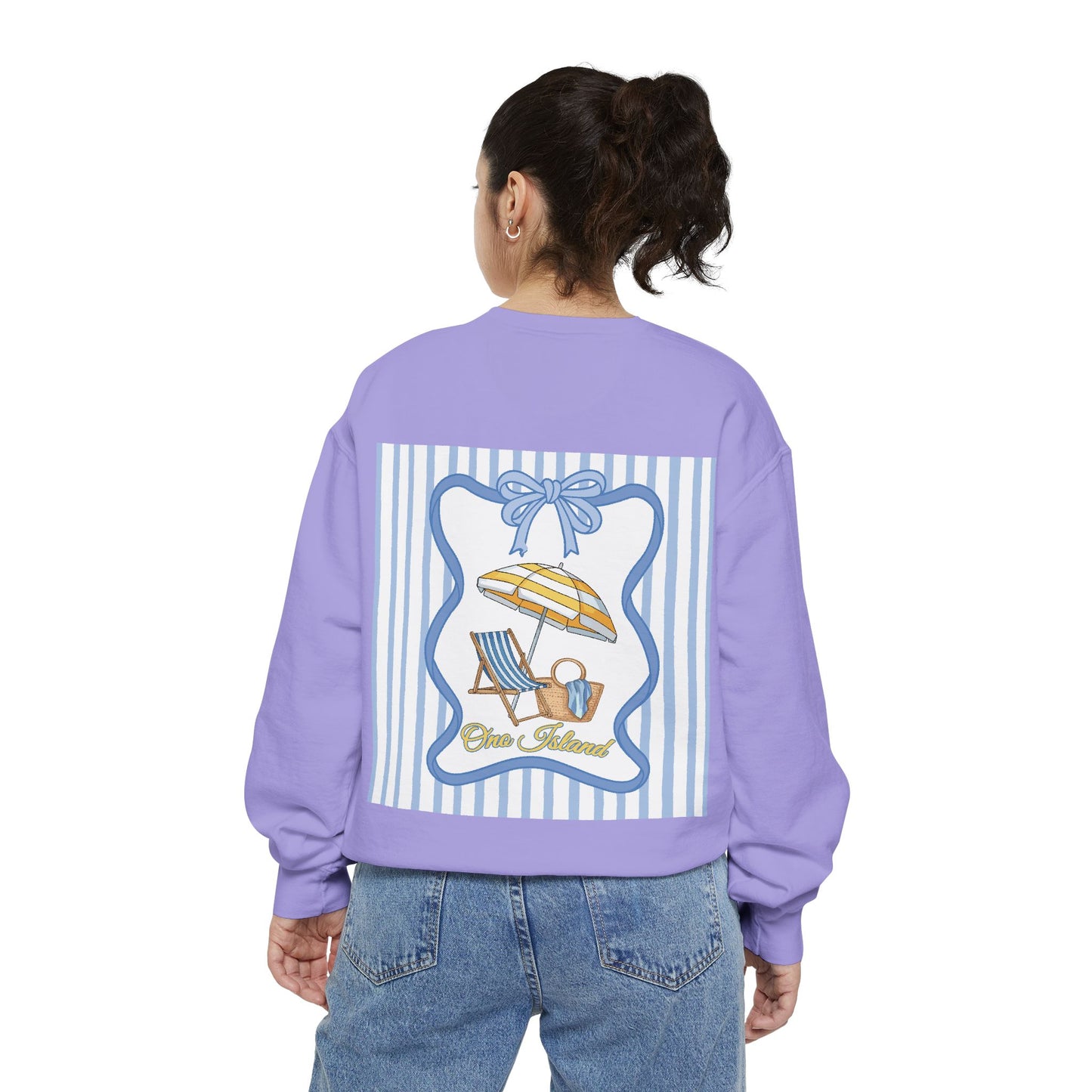 Adult Coquette Beachy Ono Island Sweatshirt - Comfort Colors