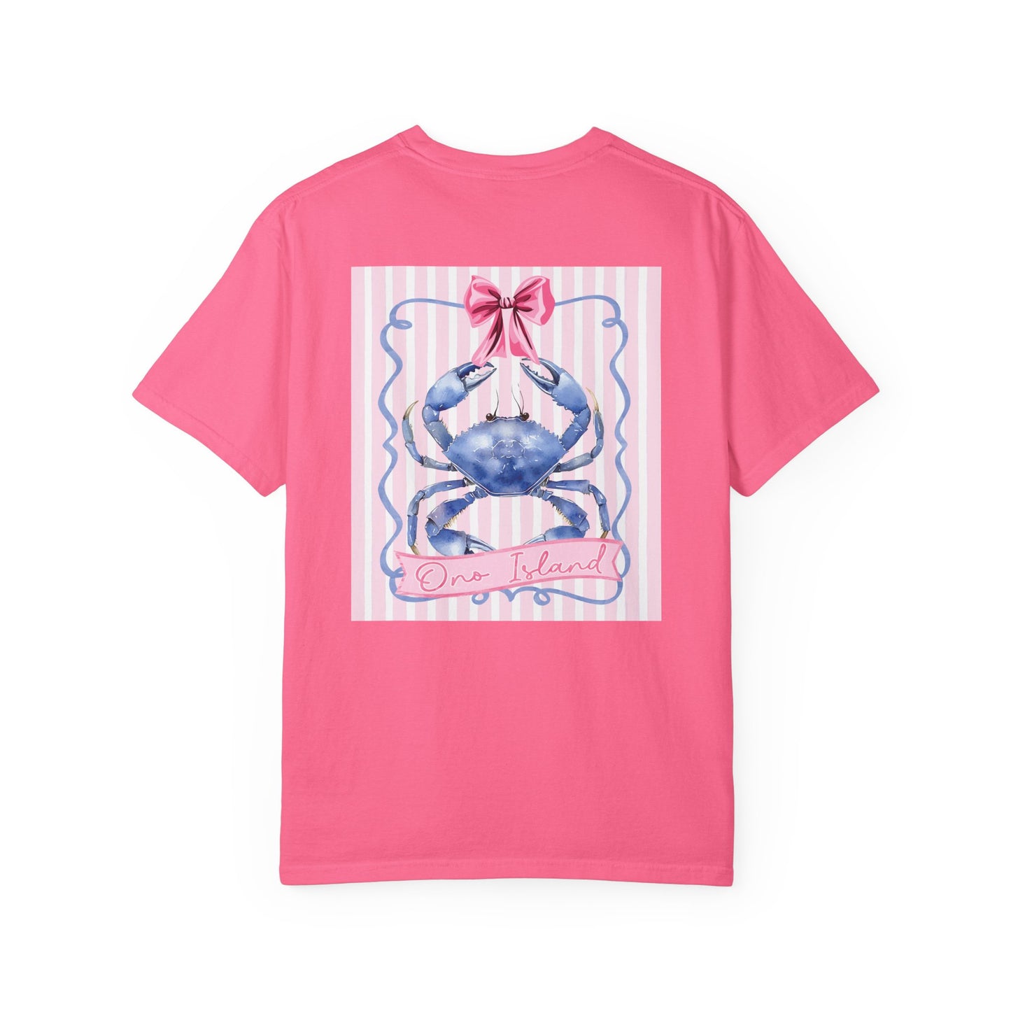 Adult Ono Island Preppy Crab Tee - Comfort Colors