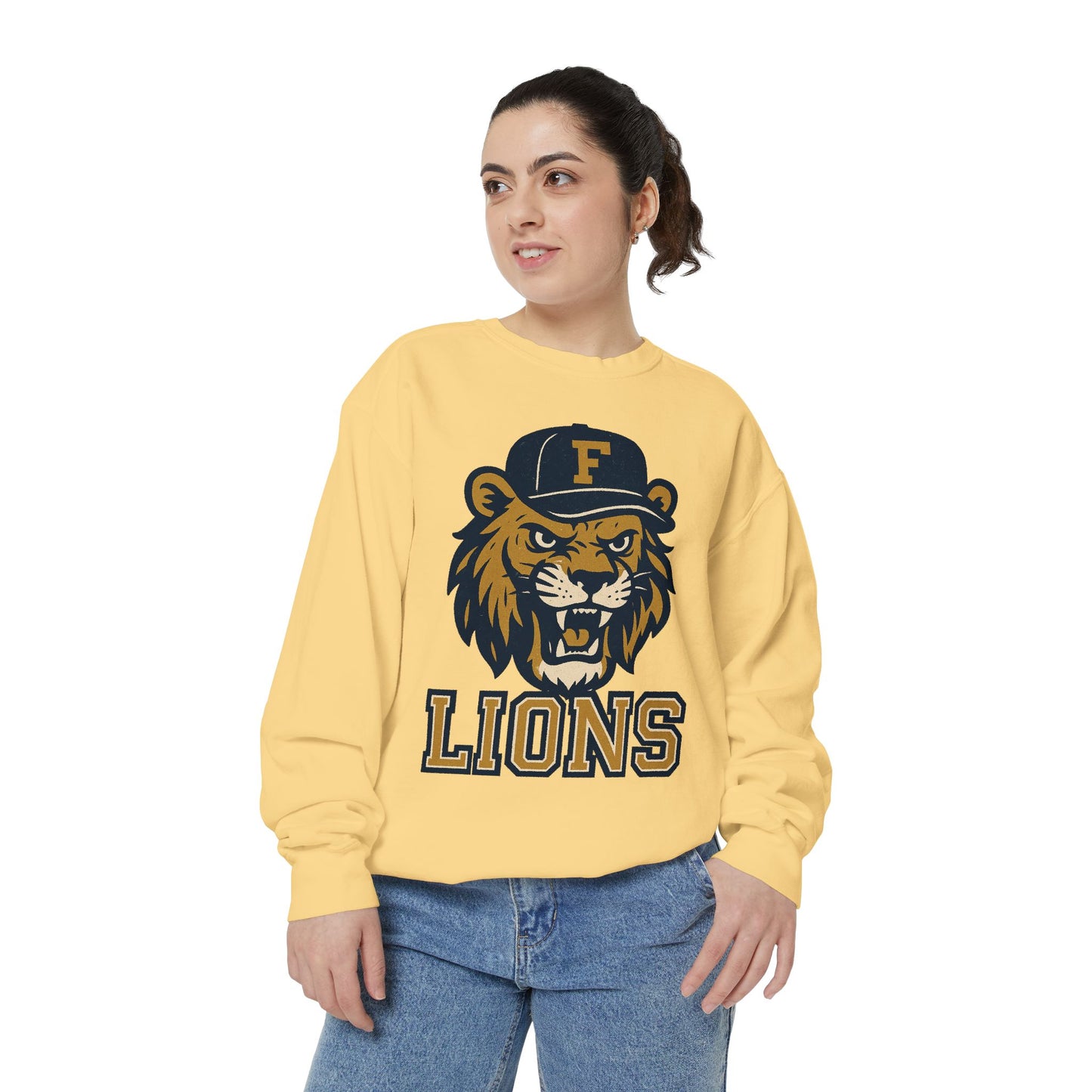 Adult Retro Roaring Lions Sweatshirt - Comfort Colors