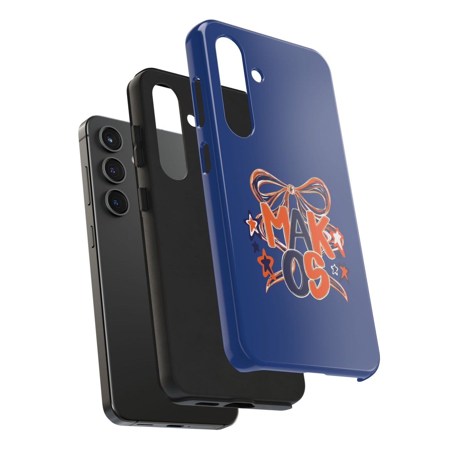 Makos Twirly Ribbon Iphone & Samsung Tough Phone Cases