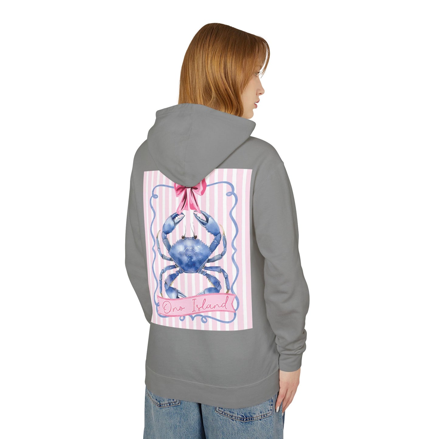 Adult Ono Island Preppy Crab Hoodie Comfort Colors